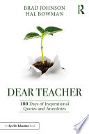 Dear Teacher 1st Edition Brad Johnson Hal Bowman