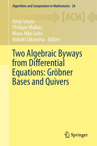 Two Algebraic Byways From Differential Equations Grbner Bases And Quivers 1st Ed 2020 Kenji Iohara