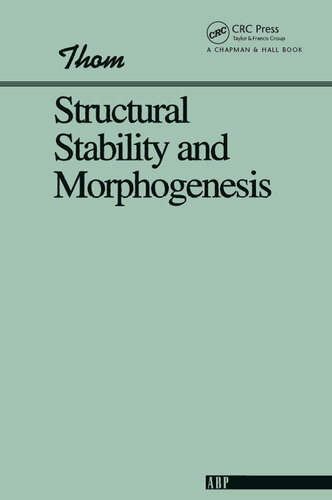 Structural Stability And Morphogenesis Advanced Books Classics Rene Thom