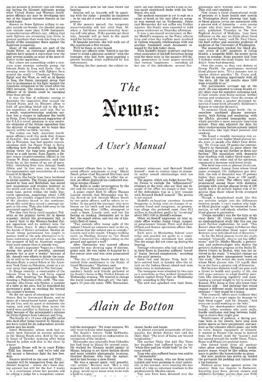 The News A Users Manual Alain De Botton