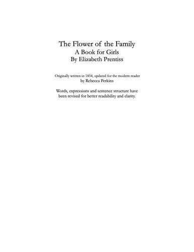 The Flower Of The Family Elizabeth P Prentiss