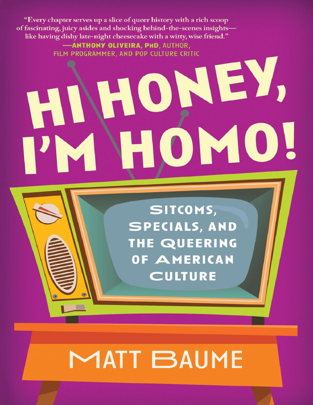 Hi Honey Im Homo Sitcoms Specials And The Queering Of American Culture 1st Edition Matt Baume