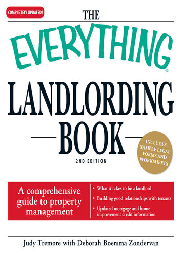 The Everything Landlording Book 2nd Edition Judy Tremore Deborah Boersma Zonderman