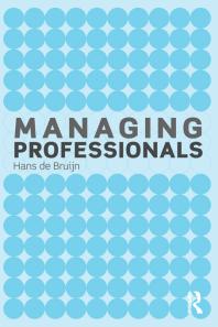 Managing Professionals Hans De Bruijn