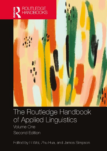The Routledge Handbook Of Applied Linguistics Volume One 2nd Edition Li Wei Editor