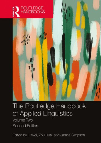The Routledge Handbook Of Applied Linguistics Volume Two 2nd Edition Li Wei Editor