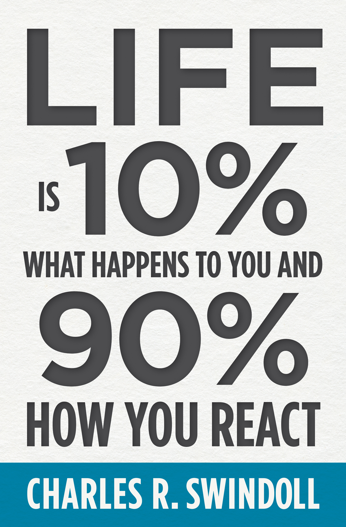 Life Is 10 What Happens To You And 90 How You React Charles R Swindoll