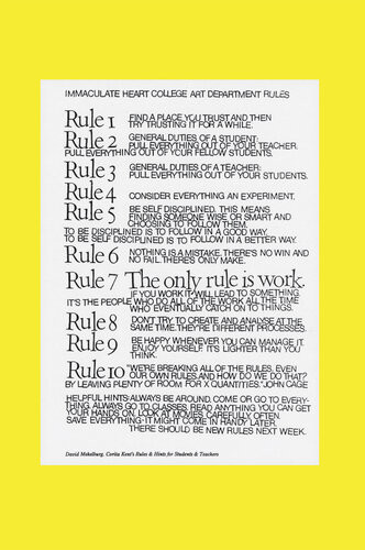New Rules Next Week Corita Kents Legacy Through The Eyes Of Twenty Artists And Writers Corita Art Center