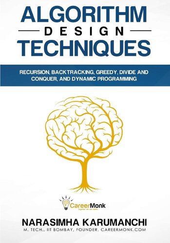 Algorithm Design Techniques Narasimha Karumanchi