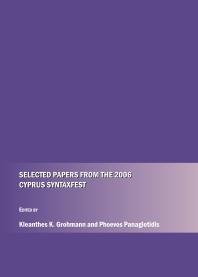 Selected Papers From The 2006 Cyprus Syntaxfest 1st Edition Kleanthes K Grohmann Phoevos Panagiotidis