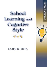 School Learning And Cognitive Styles Richard Riding