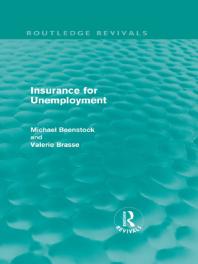 Insurance For Unemployment Michael Beenstock Valerie Brasse