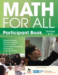 Math For All Participant Book K2 1st Edition Babette Moeller Barbara Dubitsky Marvin Cohen Karen Marschketobier Hal R Melnick Linda Metnetsky Andrea Brothman Randi Cecchine