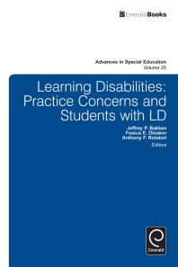Learning Disabilities Jeffrey P Bakken Festus E Obiakor Anthony F Rotatori