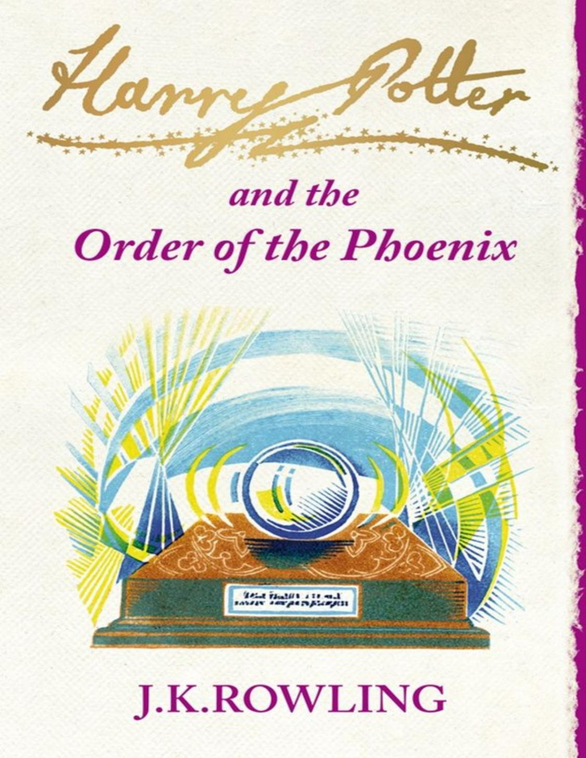 Harry Potter And The Order Of The Phoenix Book 5 Jk Rowling