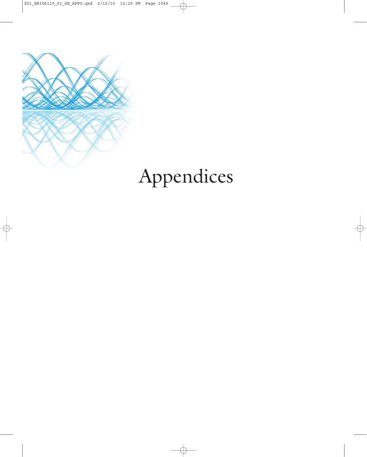 Appendices Of Calculus 1st Edition William Briggs Lyle Cochran