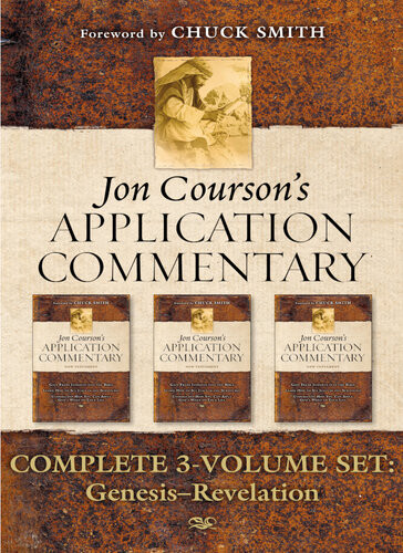 Jon Coursons Application Commentary 3volume Set New Testament Old Testament Genesisjob Old Testament Psalmsmalachi Jon Courson
