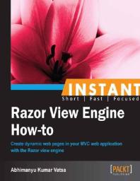 Instant Razor View Engine Howto 1st Edition Abhimanyu Kumar Vatsa