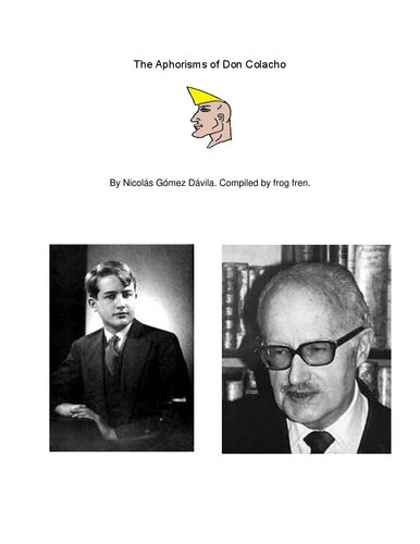 The Aphorisms Of Don Colacho Nicols Gmez Dvila
