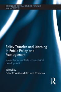 Policy Transfer And Learning In Public Policy And Management Peter Carroll