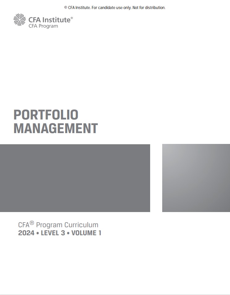 2024 Cfa Program Curriculum Level Iii Volume 1 1st Edition Cfa Institute