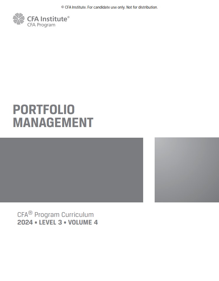 2024 Cfa Program Curriculum Level Iii Volume 4 1st Edition Cfa Institute