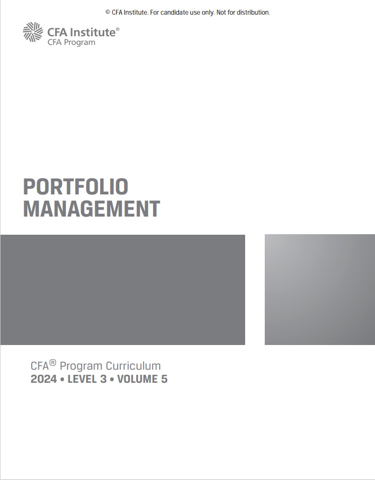 2024 Cfa Program Curriculum Level Iii Volume 5 1st Edition Cfa Institute