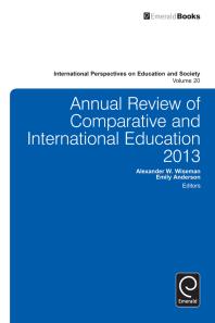 Annual Review Of Comparative And International Education 2013 Alexander W Wiseman Emily Anderson