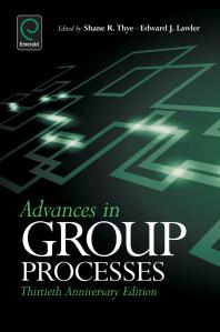 Advances In Group Processes 30th Edition Shane R Thye Edward Lawler