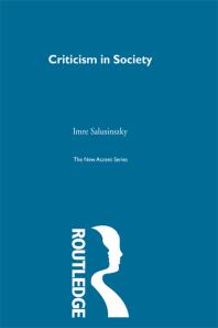 Criticism In Society Imre Salusinszky