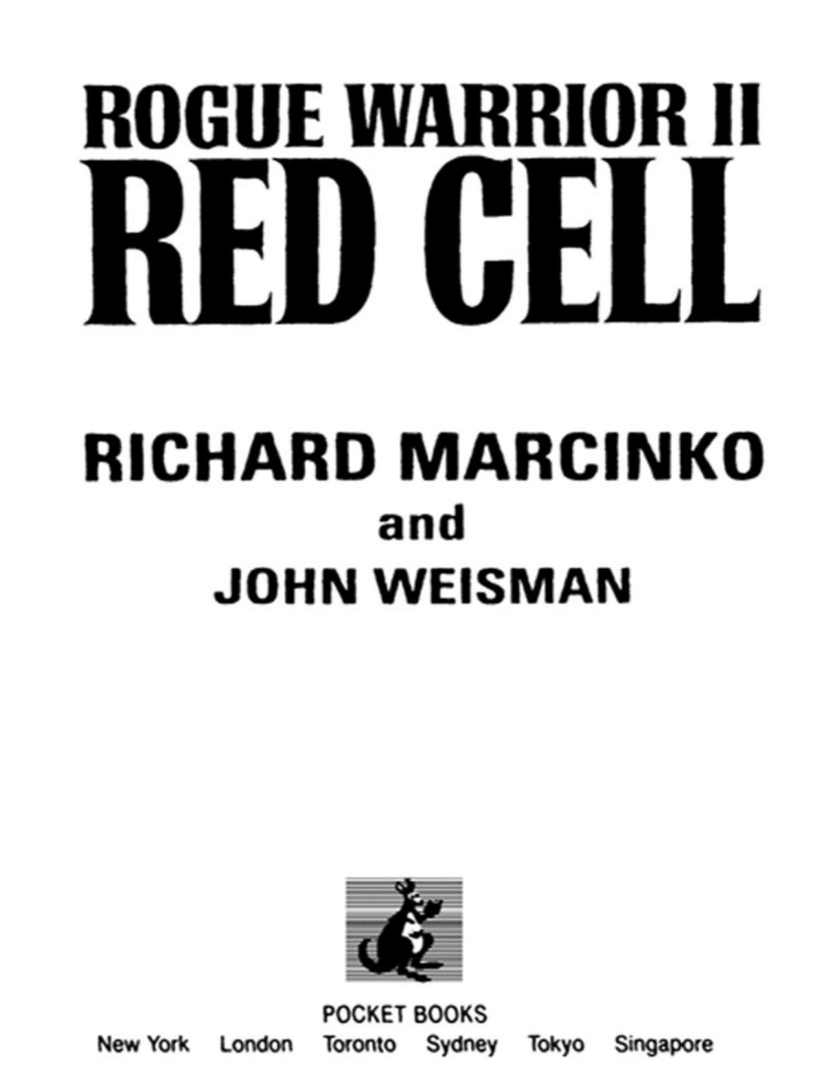 Red Cell Rogue Warrior Book 2 Richard Marcinko