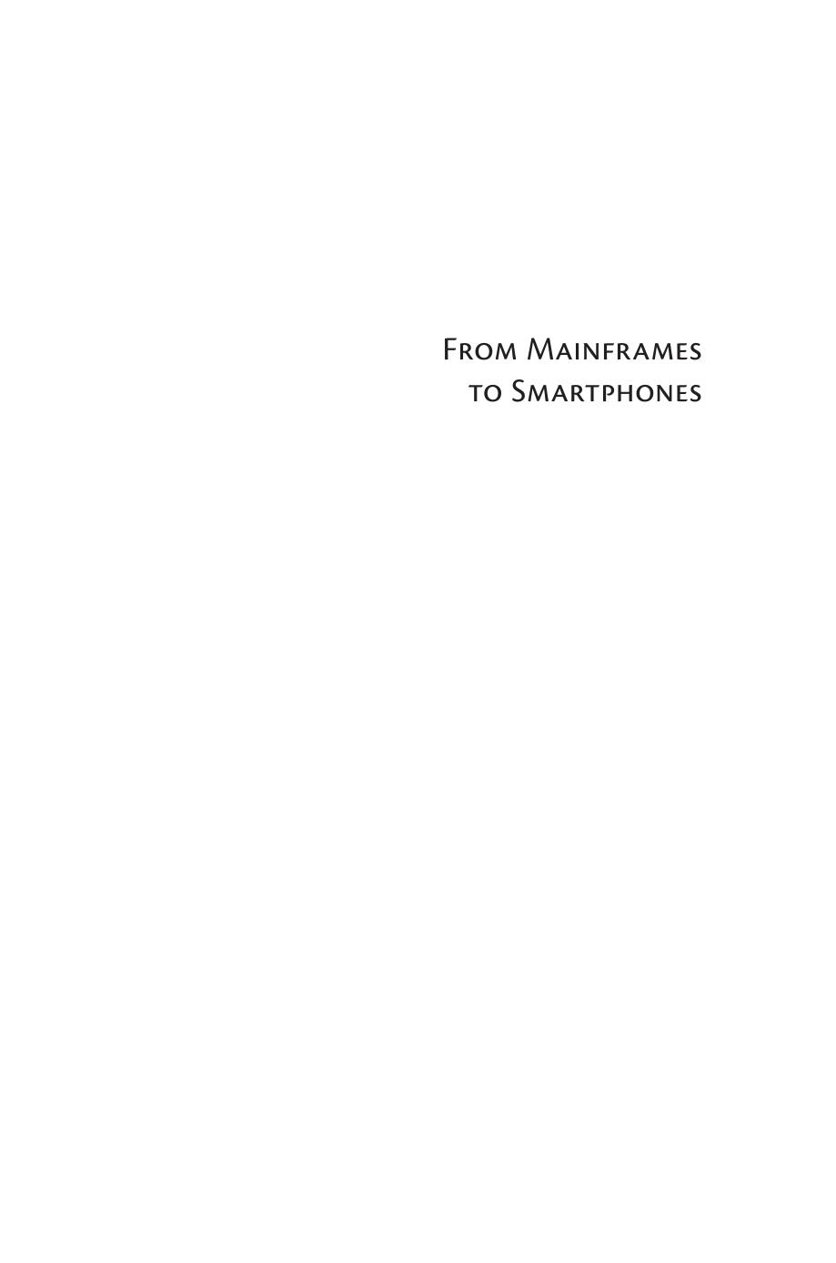 From Mainframes To Smartphones A History Of The International Computer Industry Martin Campbellkelly