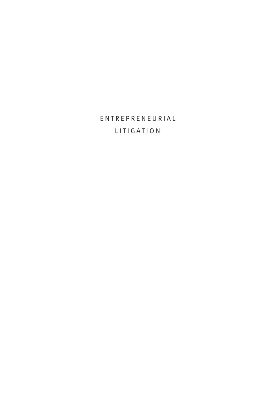 Entrepreneurial Litigation Its Rise Fall And Future John C Coffee