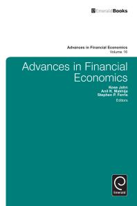 Advances In Financial Economics Kose John Anil K Makhija Stephen P Ferris