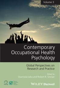 Contemporary Occupational Health Psychology Volume 3 Global Perspectives On Research And Practice 1st Edition Stavroula Leka Robert R Sinclair
