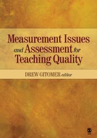 Measurement Issues And Assessment For Teaching Quality 1st Edition Drew Gitomer