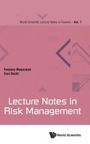 Lecture Notes In Risk Management Yevgeny Mugerman Yoel Hecht