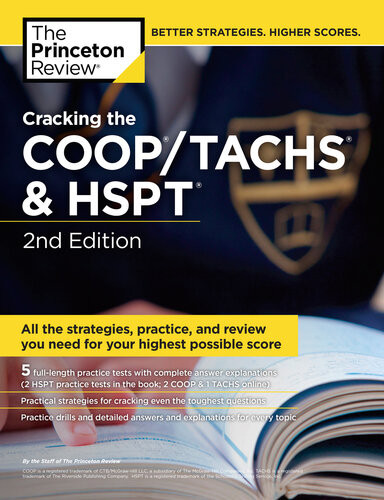 Cracking The Cooptachs Hspt Strategies Prep For The Catholic High School Entrance Exams 2nd Edition The Princeton Review