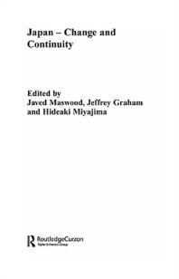 Japan Change And Continuity Change And Continuity 1st Edition Jeff Graham Javed Maswood Hideaki Miyajima