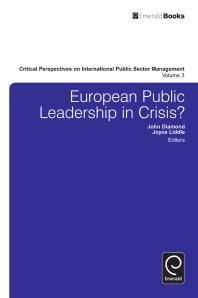 European Public Leadership In Crisis John Diamond Joyce Liddle