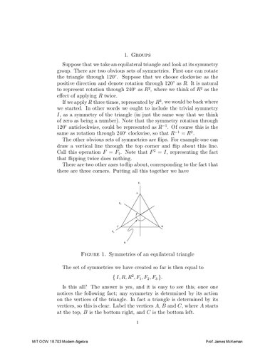 Modern Algebra Lecture Notes Prof James Mckernan