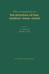 Fifth Symposium On The Structure Of Lowmedium Mass Nuclei 1st Edition J P Davidson Bernard D Kern
