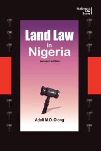 Land Law In Nigeria Second Edition 2nd Edition Olong