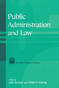 Public Administration And Law Julia Beckett Heidi O Koenig