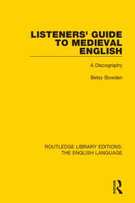 Listeners Guide To Medieval English A Discography Betsy Bowden