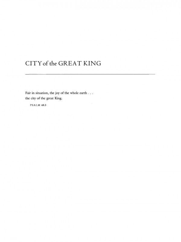 City Of The Great King Jerusalem From David To The Present Nitza Rosovsky