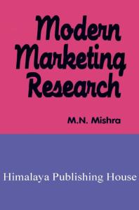Modern Marketing Research Mn Mishra