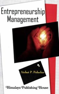 Entrepreneurship Management Atchut P Pednekar