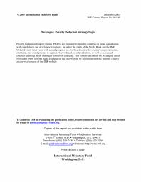Nicaragua Poverty Reduction Strategy Paper 1st Edition International Monetary Fund