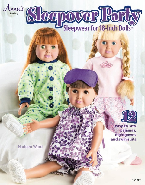 Sleepover Party Sleepwear For 18 Dolls Nadeen Ward